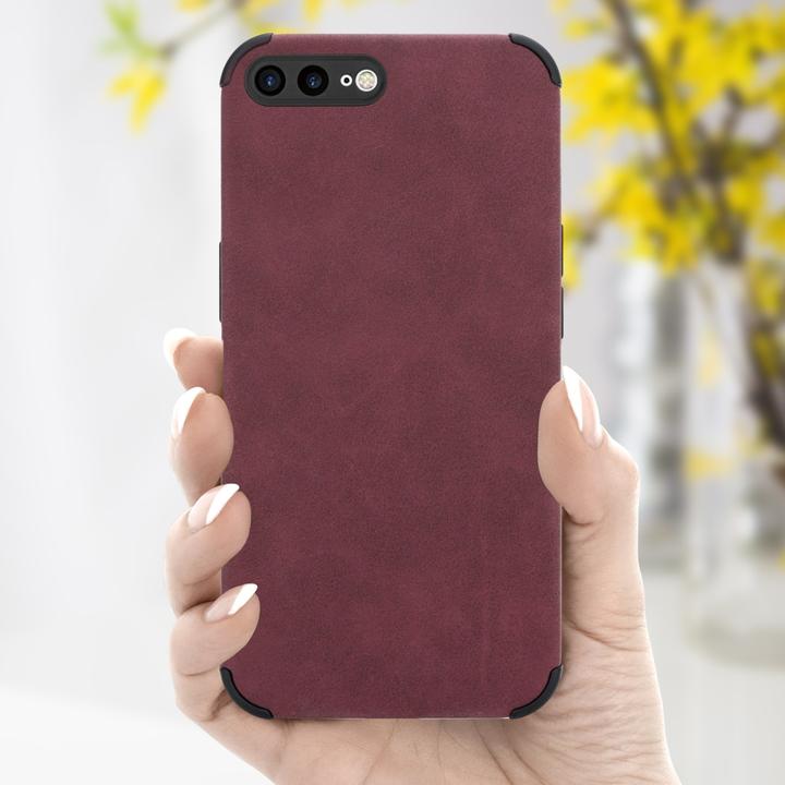 Image du produit Cadorabo Housse pour Apple iPhone 7 PLUS / 7S PLUS / 8 PLUS en cuir mat TPU style LM161 (Apple iPhone 7 Plus, Apple iPhone 7s Plus)