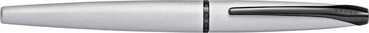 Actual product image Cross Fountain pen ATX FFH chrome with etched diamond pattern (in brushed chrome with milled diamond pattern, 1 x)