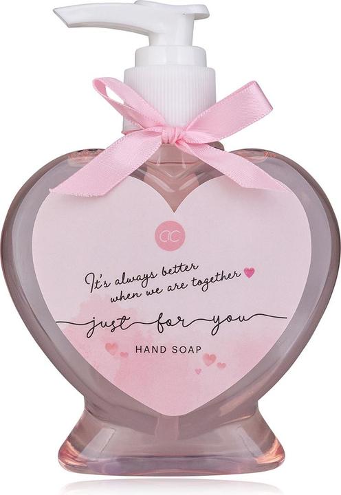 Accentra Handseife JUST FOR YOU in Pumpspender, 200ml, Duft: Rosebud, Farbe: rosa/weiss, VE 6/24 (Flüssigseife, 200 ml)
