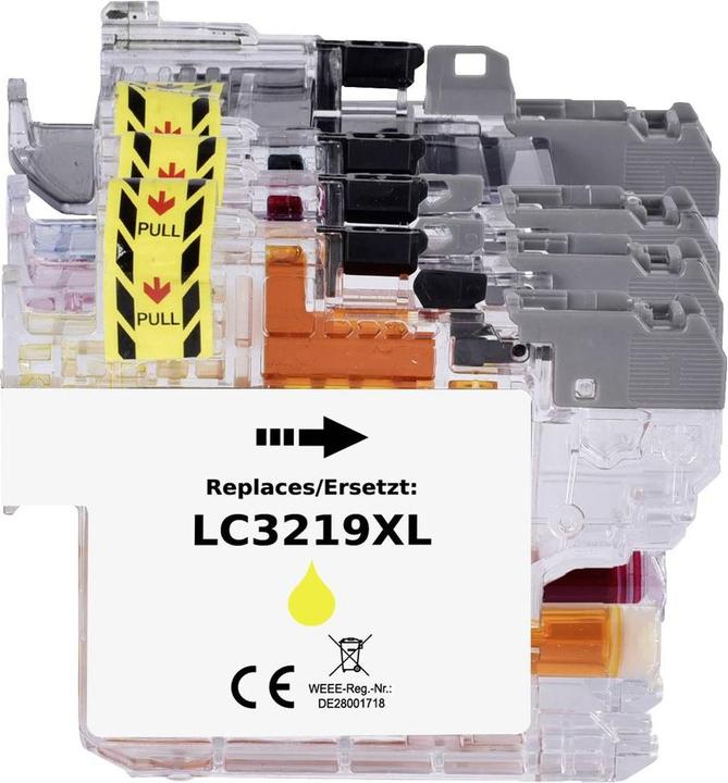Actual product image Renkforce Ink combination pack replaces Brother LC-3219XL BKCMY (LC3219XLVALDR) Compa (M, FC, C, Y)