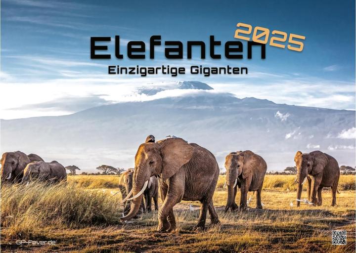 Produktbild Elefanten - einzigartige Giganten - 2025 - Kalender DIN A3 (A3, Harter Einband, Deutsch)