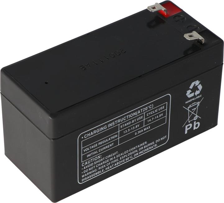 Image du produit Multipower Batterie MP1.2-12 Batterie au plomb avec contacts Faston 4,8 mm (12 V, 1.20 Ah)