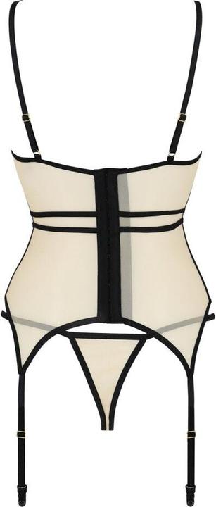 Produktbild Passion PE Serara corset & thong beige S/M (S, M, S/M)
