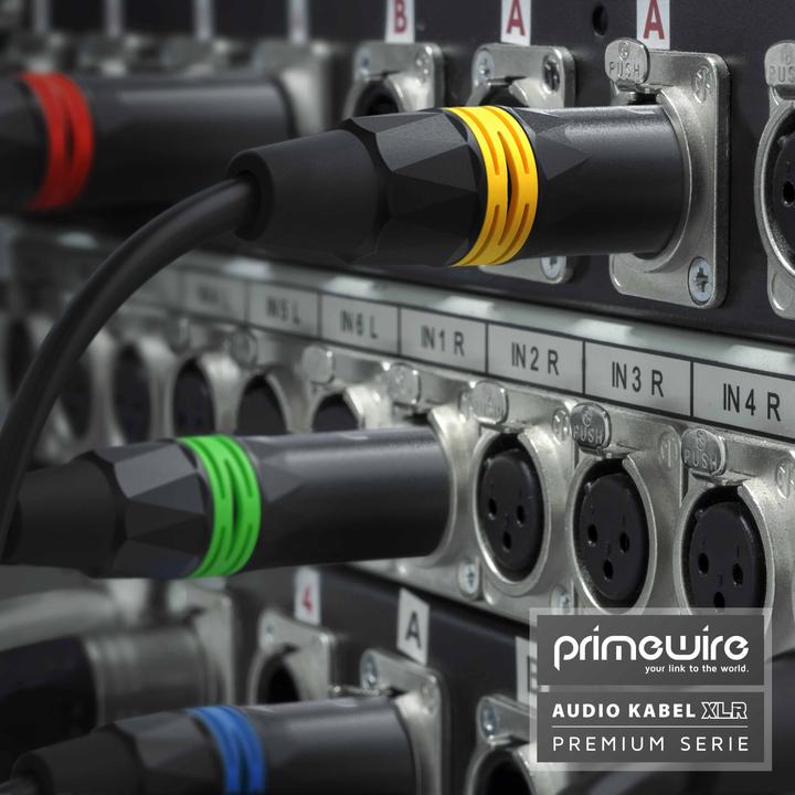 Produktbild Primewire XLR Audiokabel, XLR Stecker auf XLR Buchse, NF Audio Kabel, OFC Kupfer, geschirmt, flexibel (5 m, XLR)