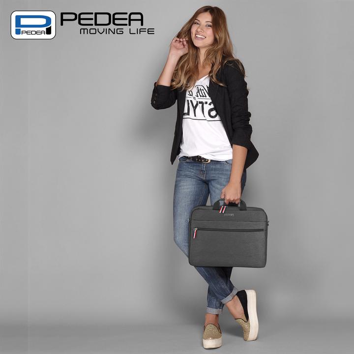 Actual product image Pedea URBAN slim 43.9cm (17.3") laptop bag, grey (17.30")