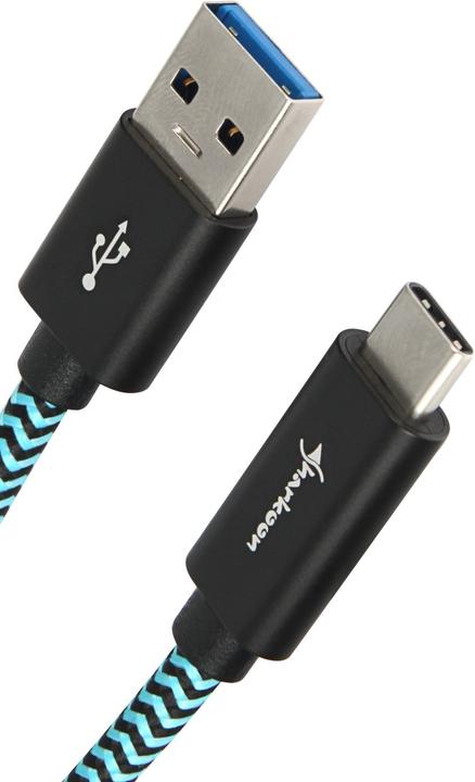 Sharkoon USB A – USB-C (0.50 m, USB 3.1)