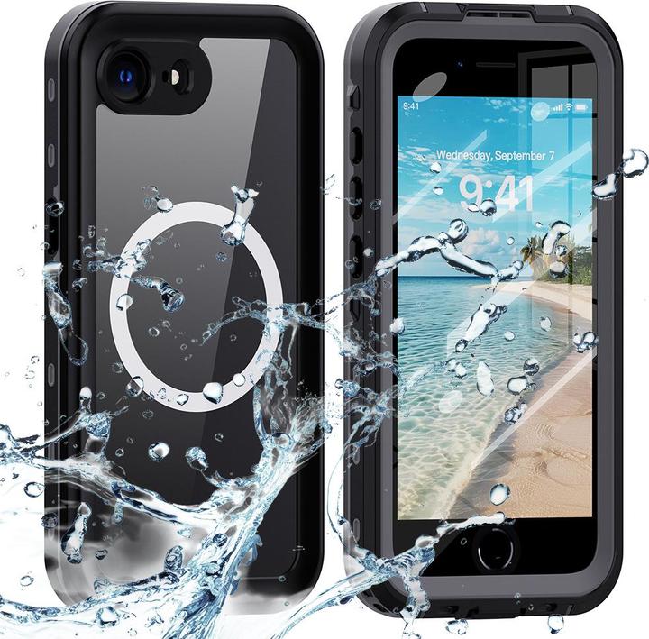 Immagine prodotto Shellbox - Waterproof IP68 Case - iPhone 16e - Black (Apple iPhone 16e)