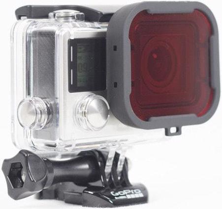 Image du produit Filtre rouge pour GoPro Hero 4 (Héros 4, Héros 3+)