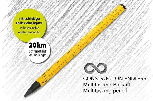 Produktbild Troika CONSTRUCTION ENDLESS Bleistift Endlos-Schreibspitze, gelb (HB)