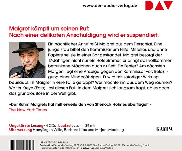 Immagine prodotto Maigret si difende (Georges Simenon, Wolfgang Stockmann, Barbara Klau, Mirjam Madlung, Hansjürgen Wille, Tedesco)