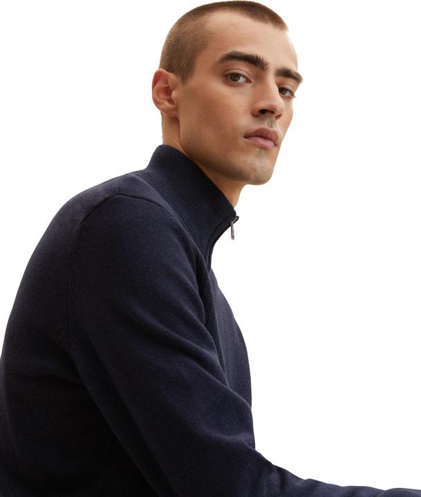 Produktbild Tom Tailor Jacke Strickjacke mit Stehkragen und seitlichen Eingrifftaschen (XXL)