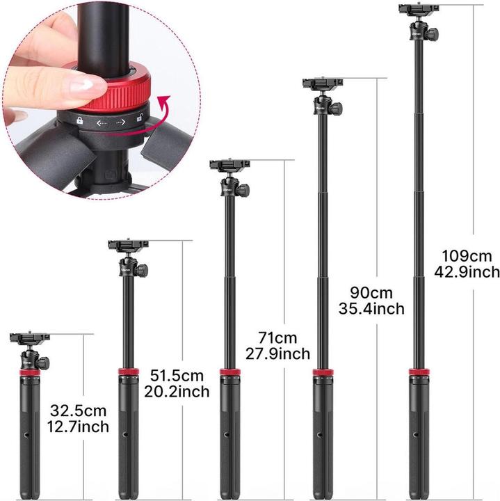 Actual product image Ulanzi Selfie Stick MT-44BK (Plastic, Metal)