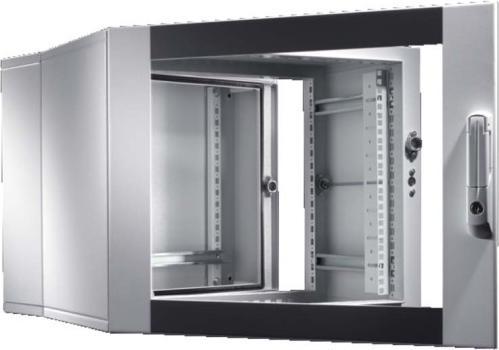 Image du produit Rittal Coffret mural EL, en 3 parties avec rails de montage et rails profilés (6 HE, Rack 19 pouces)