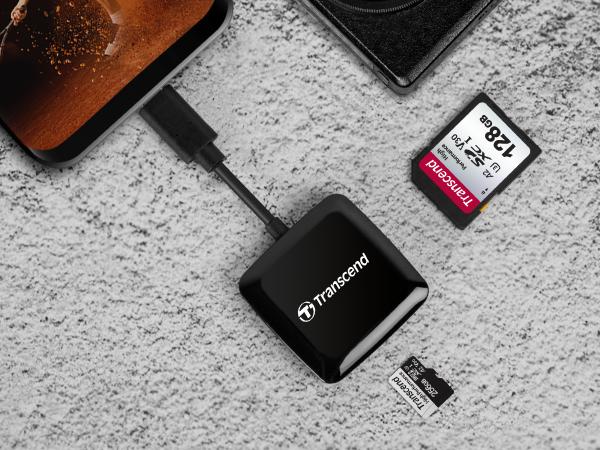 Actual product image Transcend RDC3 SD card reader (USB-C 3.0)