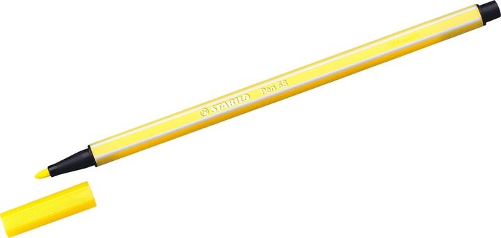 Actual product image STABILO Pen 68 Premium felt-tip pen (Neon yellow, 1 x)