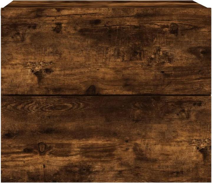 Productafbeelding VidaXL Nachtkastje met LED verlichting gerookt eiken, kleur (50 x 39 x 41 cm)