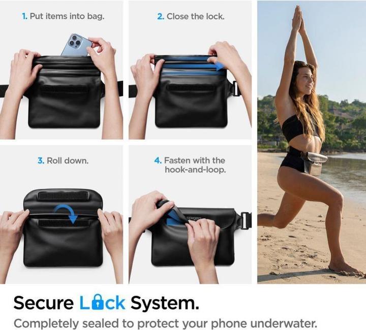 Produktbild Spigen Wasserdichte Universal-Gürteltasche schwarz