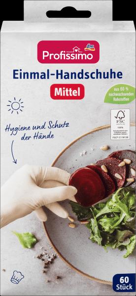 Image du produit dm Profissimo Gants jetables latex blanc moyen (M)