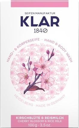 Actual product image Klar Cherry Blossom & Rice Milk Soap 100 g (Hard soap)