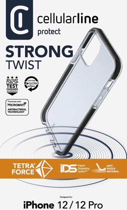 Cellularline Tetra Force Shock-Twist (Apple iPhone 12 Pro, Apple iPhone 12)