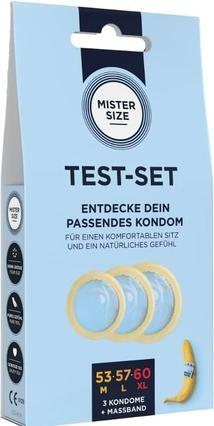 Actual product image Mister Size Pure Feel Test Set - Condoms 53, 57, 60 mm - 3 Pieces - EN (3 pcs.)