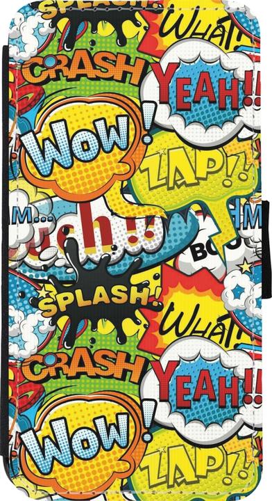 Produktbild PhoneLook Hülle Wallet schwarz Cartoons slogans (Apple iPhone 11 Pro Max)