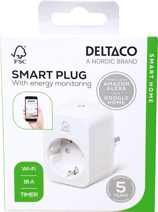 Immagine prodotto Deltaco Monitoraggio del consumo delle spine Smart Home 16A bianco