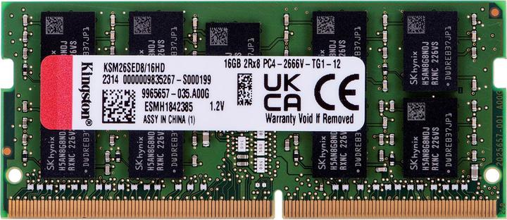 Image du produit Kingston KSM26SED8/16HD (1 x 16GB, 2666 MHz, RAM DDR4, SO-DIMM)