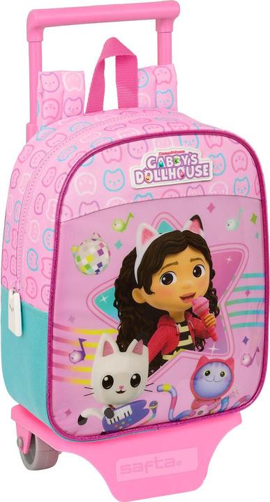 Produktbild Gabby's Dollhouse Schulrucksack mit Rädern Party Rosa 22 x 27 x 10 cm