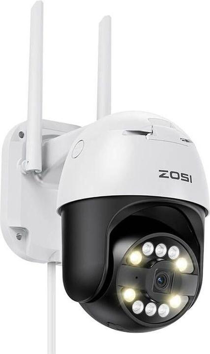 Image du produit Zosi Caméra IP d'extérieur C296 WiFi Pan Tilt 8MP Dual IP66 avec carte microSD de 32 Go (2880 x 1620 Pixels)