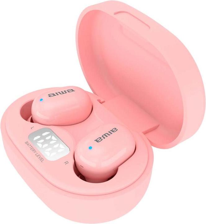 Produktbild Aiwa EBTW-150PK Kopfhörer & Headset Kabellos im Ohr Calls/Music Bluetooth Pink (3 h, Kabellos)