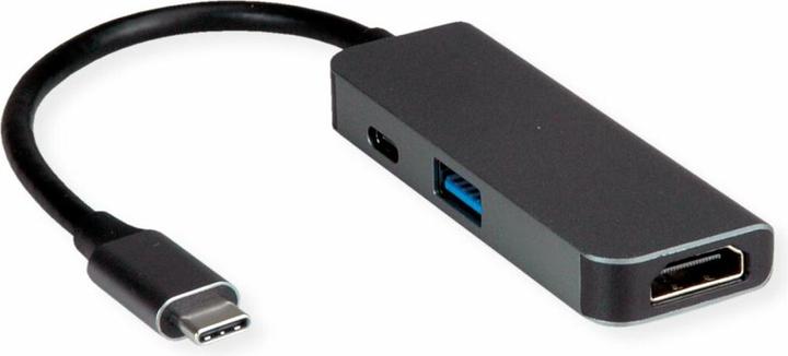 Produktbild Value Display Adapter USB Typ C - HDMI + USB 3.2 Gen 1 A + Typ C PD (HDMI, USB 3.0, USB Typ-C, 10 cm)