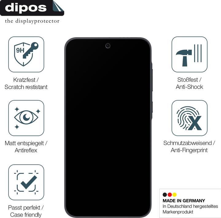 Actual product image Dipos Anti-Shock Screen Protector Matte (1 Piece, Samsung Galaxy A56)