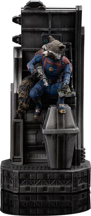 Actual product image Iron Studios Marvel Scale Statue 1/10 Guardians of the Galaxy Vol. 3 Rocket Racoon 20 cm