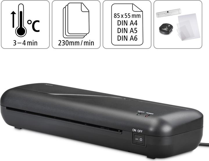 Actual product image Hama Laminator Basic 4in1 Set DIN A4/230 (80 - 125 µm, A4)