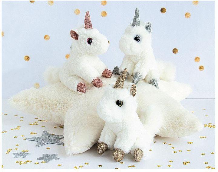 Actual product image Doudou et Compagnie Keychain unicorn silver