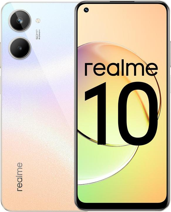 Produktbild realme 10 (128 GB, Clash White, 6.40", Dual SIM, 50 Mpx, 4G)