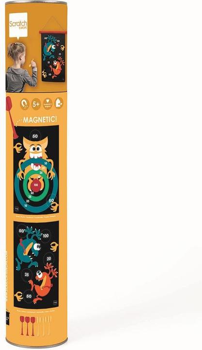 Actual product image Scratch Magnet dart game Crazy monsters large (English)