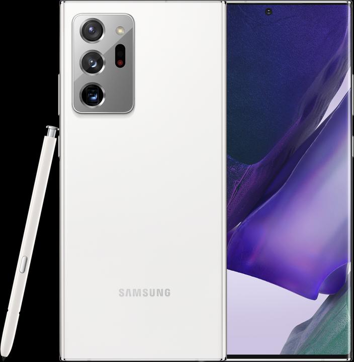 Samsung Galaxy Note 20 Ultra Snapdragon (256 GB, Mystic White, 6.90", Hybrid Dual SIM, 108 Mpx, 5G)