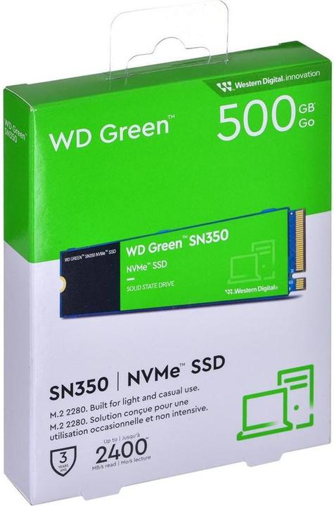 Actual product image WD Green SN350 (500 GB, M.2 2280)