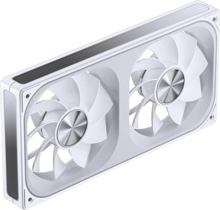 Actual product image Jonsbo ZA-240 Infinity Mirror ARGB Reverse Blade PWM Lüfter - 240mm, weiss (240 mm)