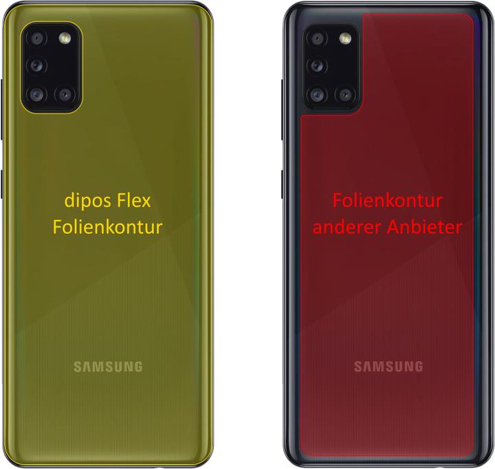 Actual product image Dipos Screen Protector Full-Cover 3D (2 Piece, Samsung Galaxy A31)