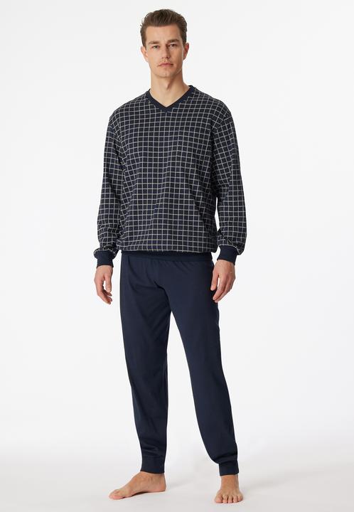 Produktbild Schiesser langer Pyjama Schlafanzug natürlich 100% Baumwolle | auch Übergrössen (64)