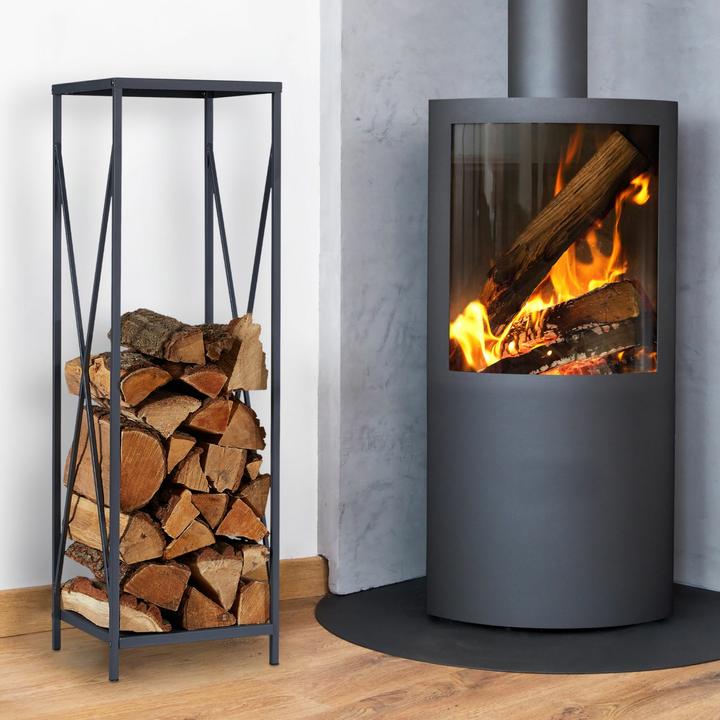 Actual product image Relaxdays Round Floating Shelf, Black (50 x 18.5 x 50 cm)