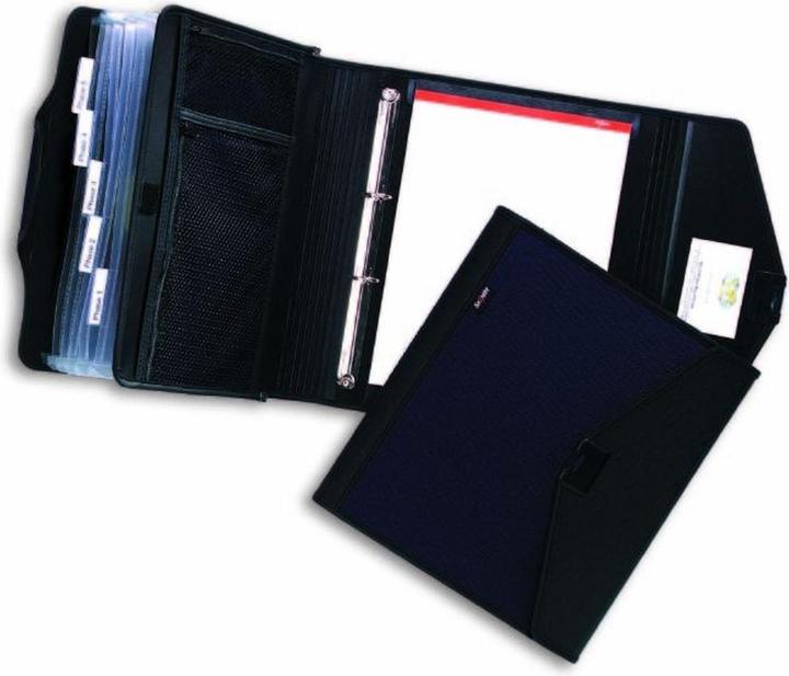 Produktbild Snopake Meetingmappe The Art of Presentation A4 2Ringe 25mm 6 Fächer schwarz (A4, 1 x)