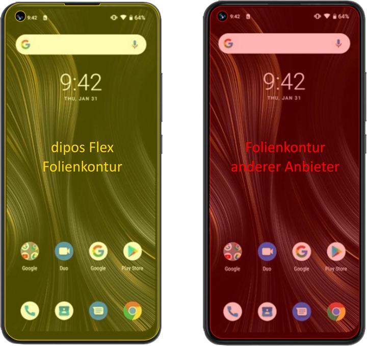 Actual product image Dipos Screen Protector Full-Cover 3D (3 Piece, Umidigi Power 3)