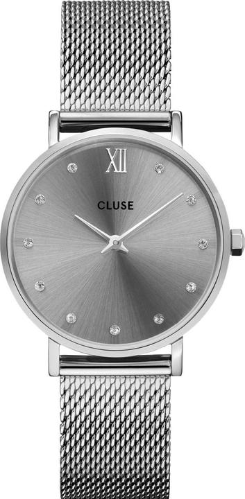 Actual product image Cluse Minuit Mesh Silver (Analogue wristwatch, 33 mm)
