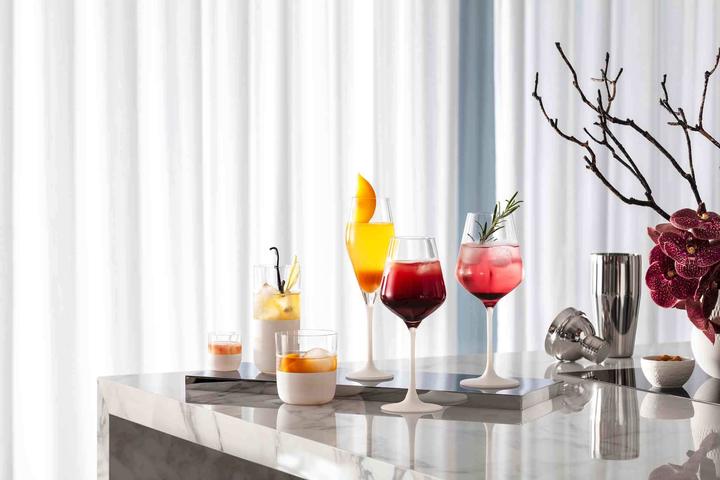 Actual product image Villeroy & Boch Long drink glass, set of 4 Manufacture Rock blanc (0.30 l, 4 x)