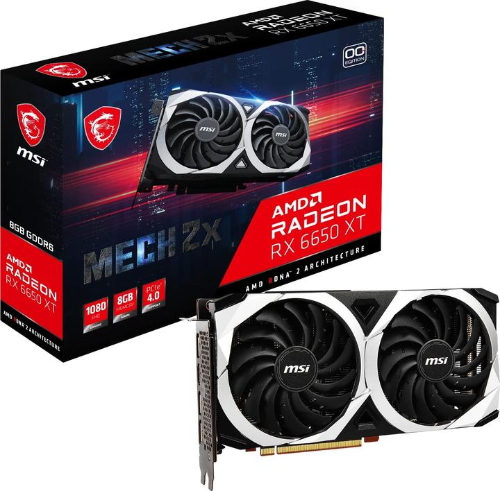 Actual product image MSI Radeon RX6650XT MECH 2X OC (8 GB)