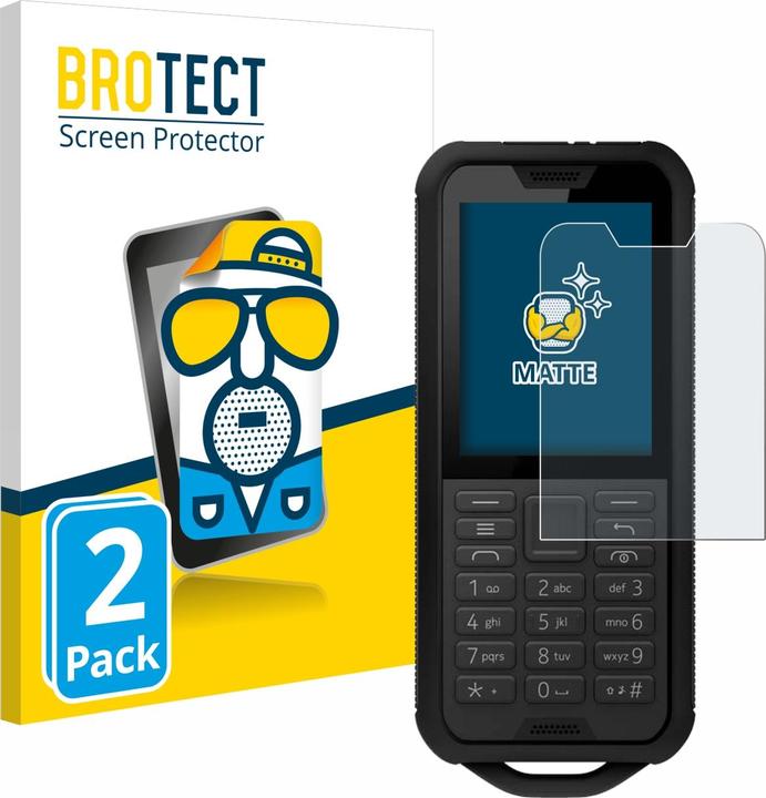 Actual product image BROTECT Anti-glare screen protector matt (2 Piece, Nokia 800 Tough)